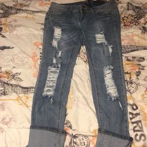 rue21 size 8 ripped jeans
